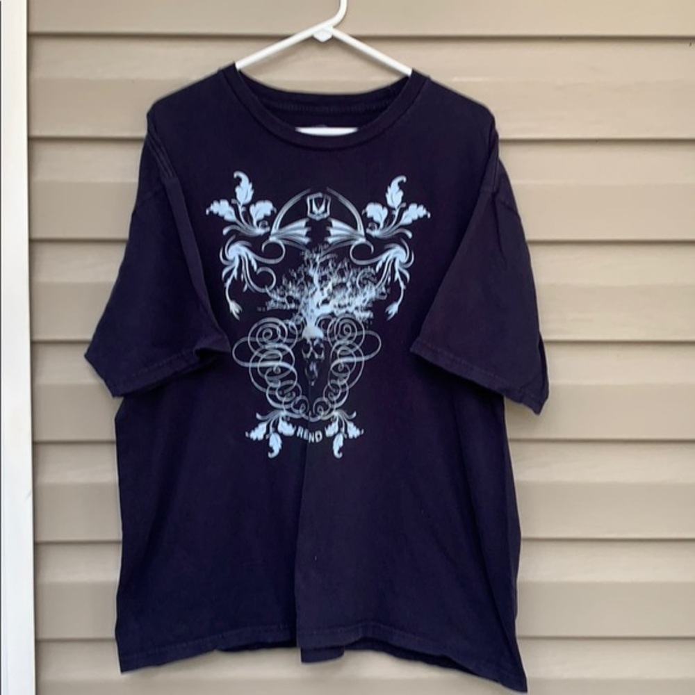 Red Sand men’s short sleeve navy&blue  tee